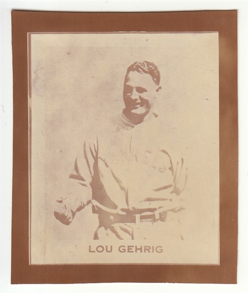 1930 Ray-O-Print Lou Gehrig