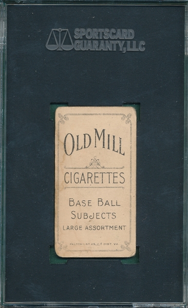 1909-1911 T206 Burch, Fielding, Old Mill Cigarettes SGC 35