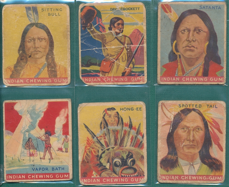 1933 Goudey Indian Gum Lot of (18) W/ Buffalo Bill & Sitting Bull (2)