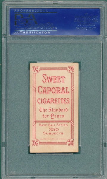 1909-1911 T206 Jennings, One Hand, Sweet Caporal Cigarettes PSA 4 *Factory 30*