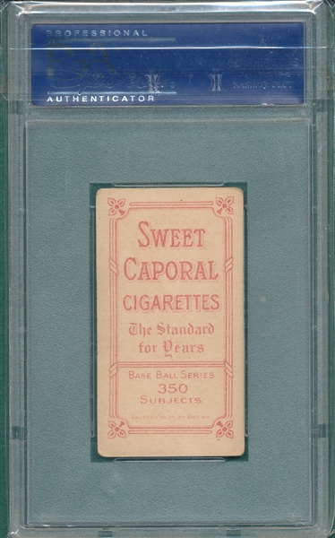 1909-1911 T206 Huggins, Portrait, Sweet Caporal Cigarettes PSA 4 *Factory 30*