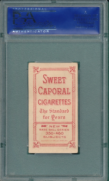 1909-1911 T206 Bescher, Hands in Air, Sweet Caporal Cigarettes PSA 4 *Factory 30*