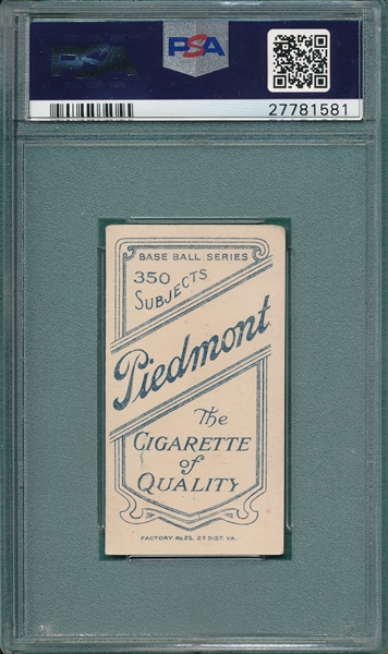 1909-1911 T206 Kroh Piedmont Cigarettes PSA 4 
