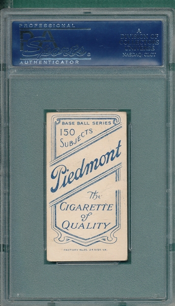 1909-1911 T206 Schulte, Front View, Piedmont Cigarettes PSA 3