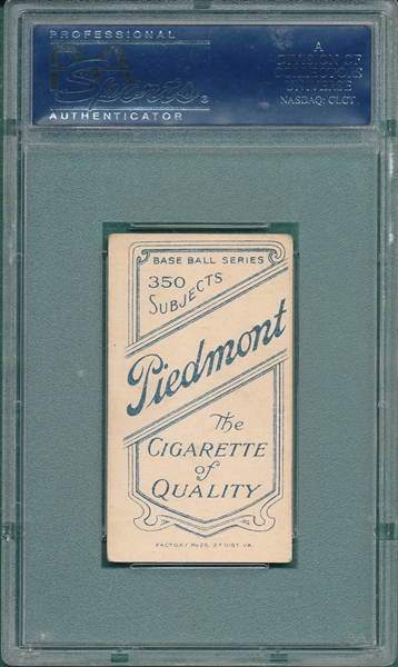 1909-1911 T206 Willis, St. Louis, Throwing, Piedmont Cigarettes PSA 4