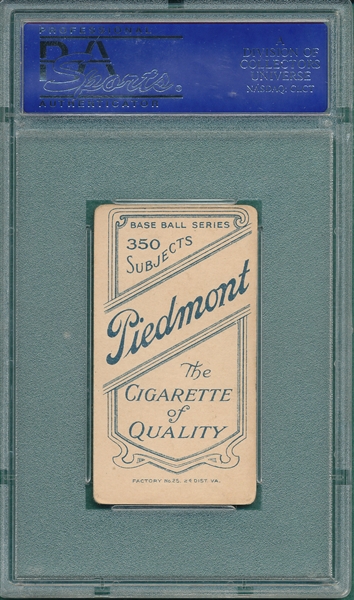 1909-1911 T206 Quillen Piedmont Cigarettes PSA 4