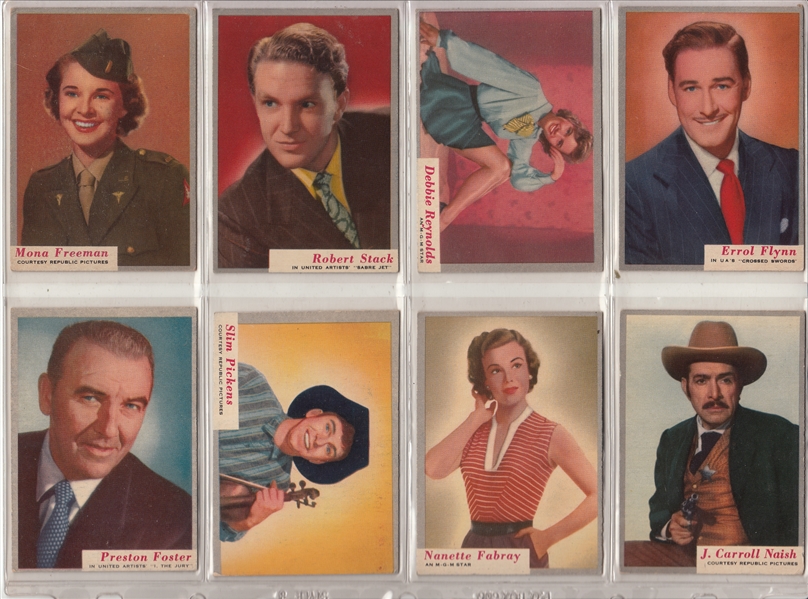 1953 Topps Who-Z-At Star Partial Set (50/80) W/ Gable