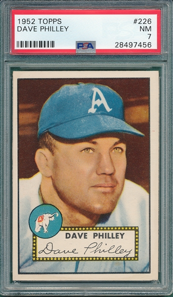 1952 Topps #226 Dave Philley PSA 7