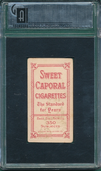 1909-1911 T206 Smith, Heinie, Sweet Caporal Cigarettes GAI 3