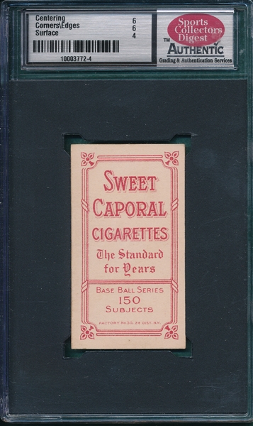 1909-1911 T206 Ritchey, No Dove, Sweet Caporal Cigarettes SCD 4 *Factory 30*