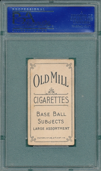 1909-1911 T206 Conroy, Fielding Old Mill Cigarettes PSA 3
