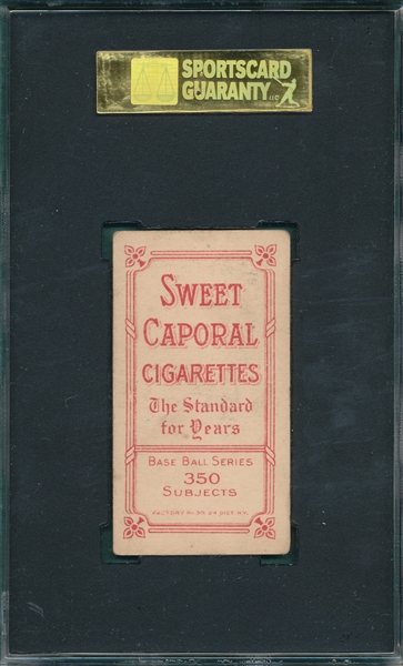 1909-1911 T206 Hinchman, Harry, Sweet Caporal Cigarettes SGC 50