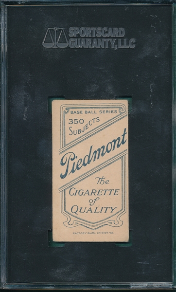 1909-1911 T206 Krause, Pitching, Piedmont Cigarettes SGC 45