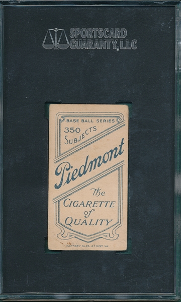 1909-1911 T206 Brashear Piedmont Cigarettes SGC 40