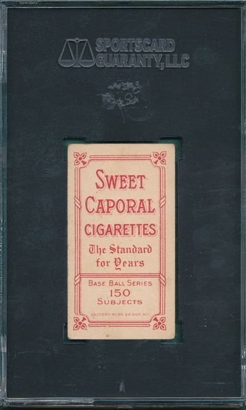 1909-1911 T206 Bowerman Sweet Caporal Cigarettes SGC 40 *Factory 30*