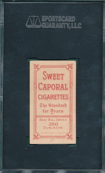 1909-1911 T206 Gray Sweet Caporal Cigarettes SGC 30 *Factory 30*