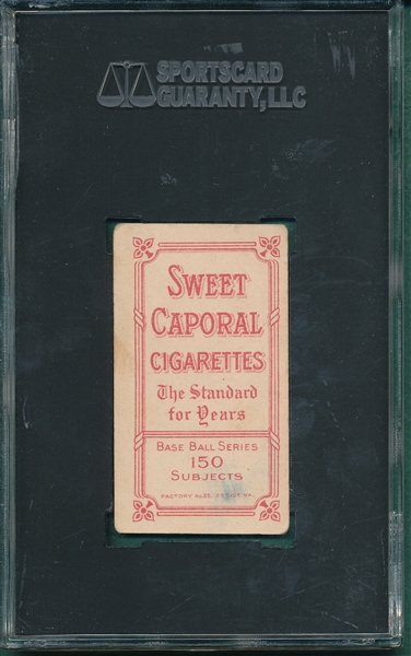 1909-1911 T206 Ames, Portrait, Sweet Caporal Cigarettes SGC 40