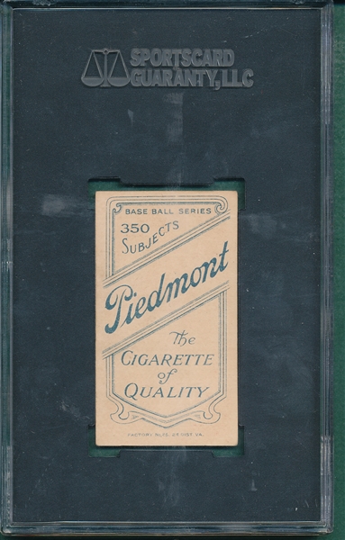 1909-1911 T206 Lennox Piedmont Cigarettes SGC 50