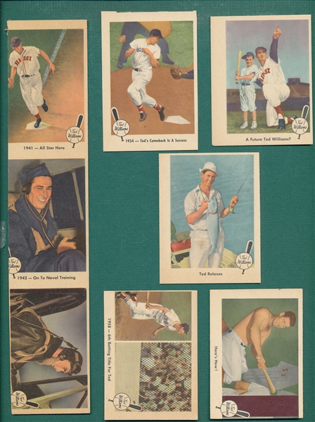 1959 Fleer Ted Williams Lot of Miscuts