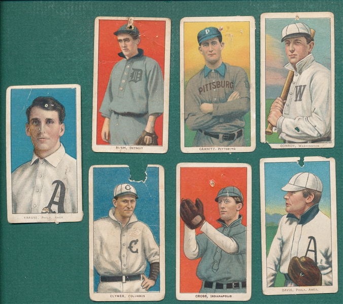 1909-1911 T206 Lot of (7) W/ Krause