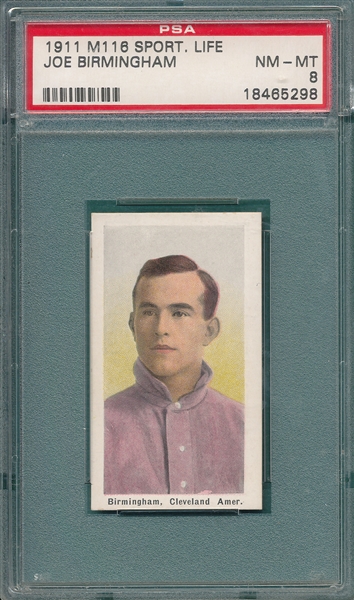 1910-11 M116 Birmingham Sporting Life PSA 8 *Only One Graded Higher*