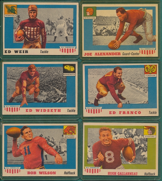 1955 Topps All-American Lot of (8)