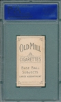 1909-1911 T206 Dubuc Old Mill Cigarettes PSA 6