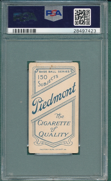 1909-1911 T206 Lajoie, Throwing, Piedmont Cigarettes PSA 3