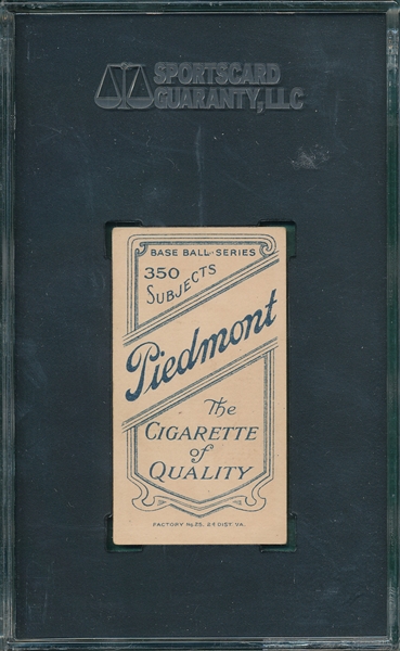 1909-1911 T206 Fletcher Piedmont Cigarettes SGC 40