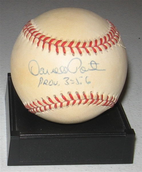 1982 WS MVP Darrell Porter Signed Ball PSA/DNA