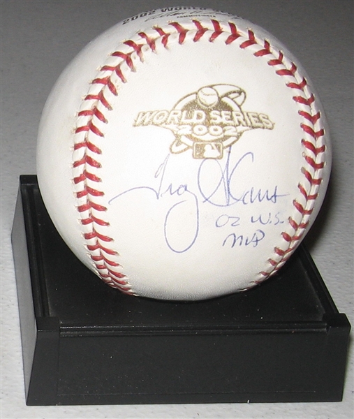 2002 WS MVP Troy Glaus, Signed Ball, PSA/DNA