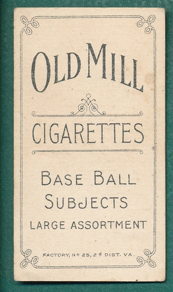 1909-1911 T206 Congalton Old Mill Cigarettes 