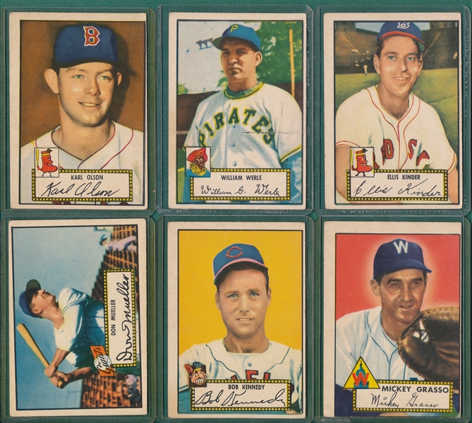 1952 Topps Lot of (22) W/ Slaughter