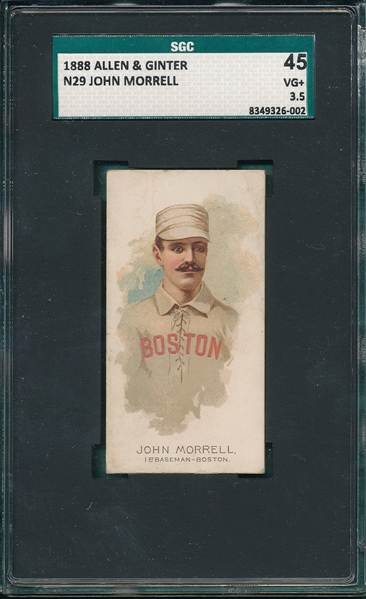 1888 N29 John Morrell Allen & Ginter Cigarettes SGC 45