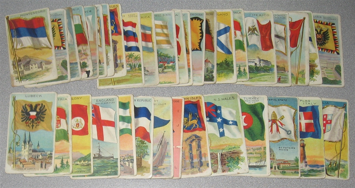 1909-11 T59 Flags Different Backs Lot of (40) 