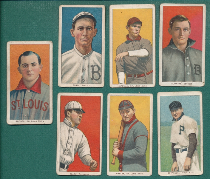 1909-1911 T206 Lot of (7) Piedmont Cigarettes W/ Charles