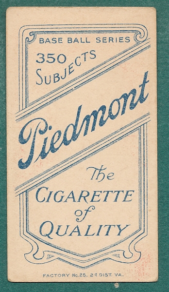 1909-1911 T206 McGlynn Piedmont Cigarettes *Double Name*