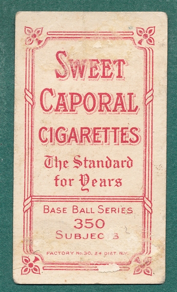 1909-1911 T206 Baker Sweet Caporal Cigarettes *Factory 30*
