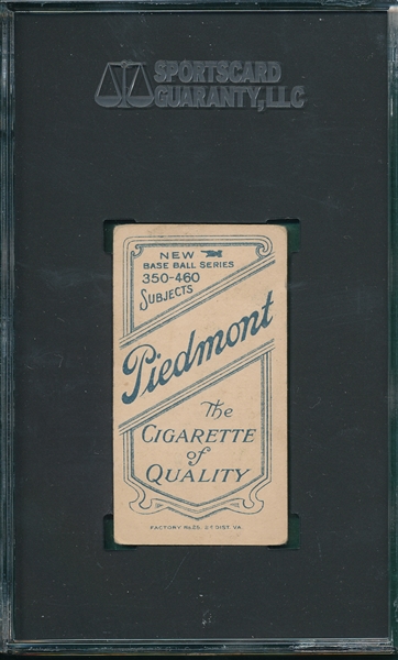 1909-1911 T206 Duffy Piedmont Cigarettes SGC 45