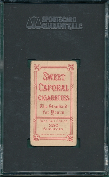 1909-1911 T206 Keeler, Batting, Sweet Caporal Cigarettes SGC 40 