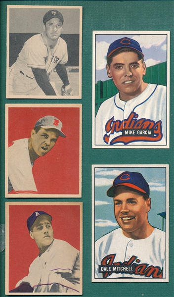 1948-52 Bowman Lot of (9) W/ '49 Sain, Rookie