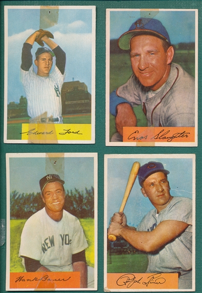 1954/55 Bowman Lot of (39) W/ '54 Ford
