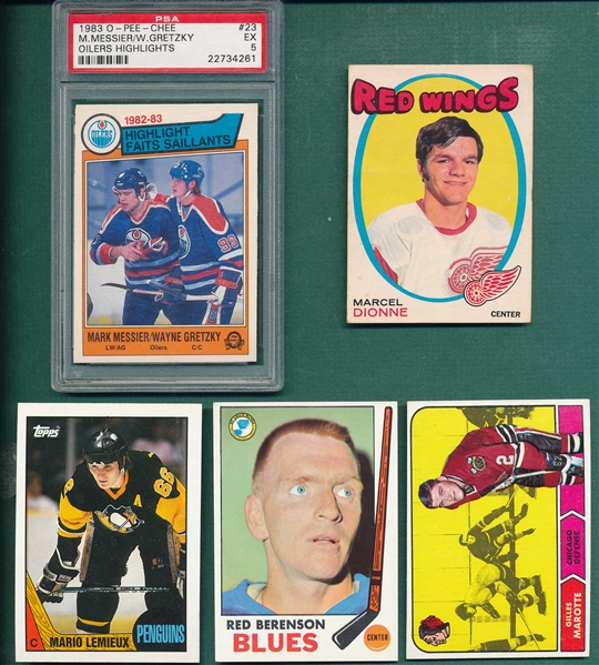 1968-91 Lot of (47) Hockey W/ Marcel Dionne, Rookie