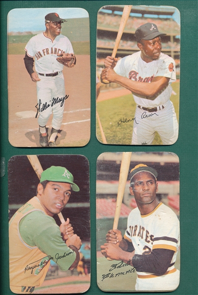 1970-71 Topps Super Lot of (36) W/ Mays, Aaron, & Clemente