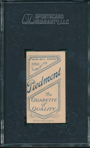 1909-1911 T206 Abbott Piedmont Cigarettes SGC 50