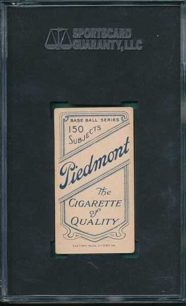 1909-1911 T206 Bell, Hands Above Head, Piedmont Cigarettes SGC 35