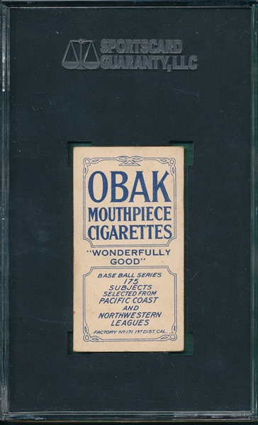 1910 T212-2 Frisk Obaks Cigarettes SGC 50