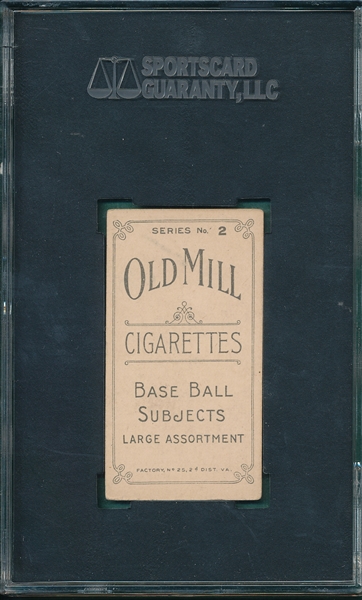 1910 T210-2 Sharp Old Mill Cigarettes SGC 60
