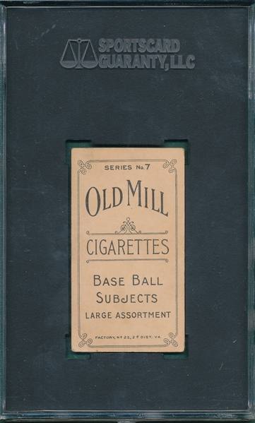 1910 T210-7 Griffin Old Mill Cigarettes SGC 45