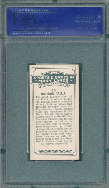 1930 British American Tobacco Co. Babe Ruth #25 PSA 5